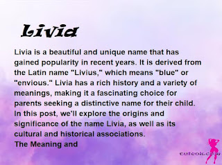 meaning of the name "Livia"