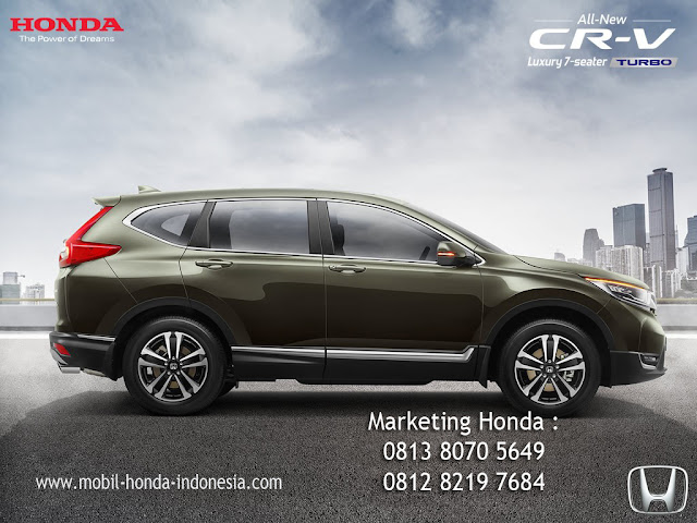 tampilan samping pada honda all new cr-v