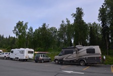there we are, boondocked at Fred Meyer
