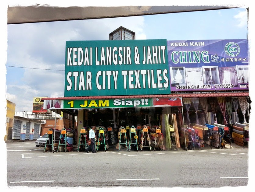 Sesuka Hati Ku: Beli langsir di Star City textiles Nilai 3