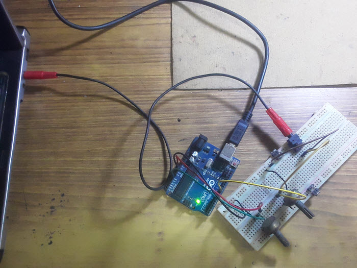 web oscilloscope arduino setup