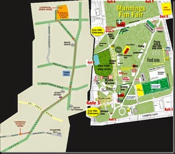 Bruce Castle carnival map