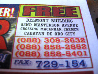 peso saver advertising newspaper, cdo, contact details