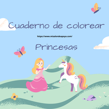 Cuaderno para colorear princesas