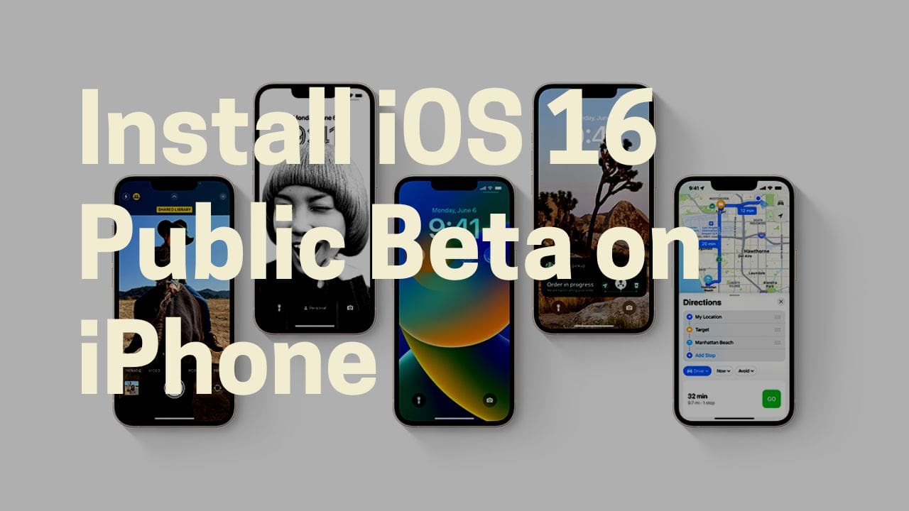 Install iOS 16 Public Beta on iPhone