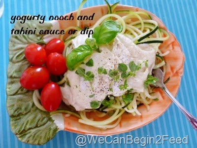 Yogurty Nooch and Tahinini Sauce or Dip