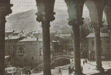 La Pobla de Lillet vista desde la Fonda Cerdaña