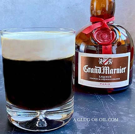 Liqueur coffee with Gran Marnier.