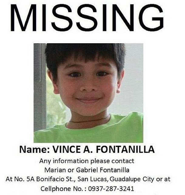 Child actor Raikko Mateo aka Vince Fontanilla is missing!