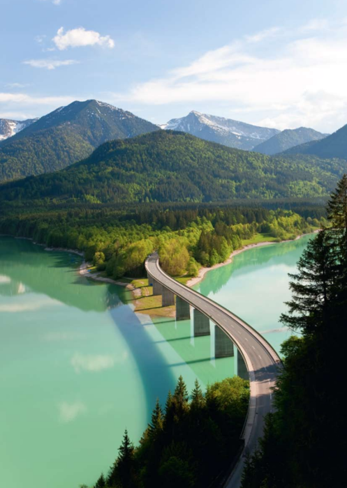 Sylvenstein Lake, Bavaria, Germany