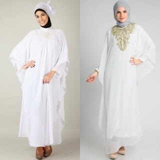 Gambar Baju  Muslim Warna  Putih  Hijab Salwa