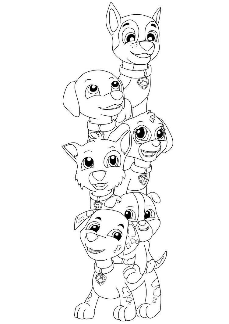  Paw  Patrol  Coloring  Pages  Of The Pups Coloring  Pages 