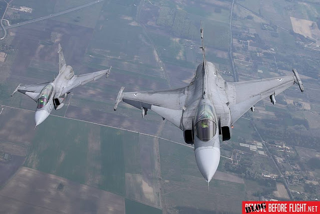 Hungarian Gripens intercept twenty-eight aircraft