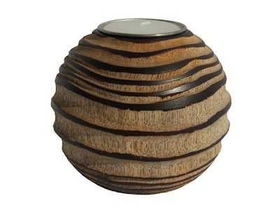 Wood Candle Holder Handicraft