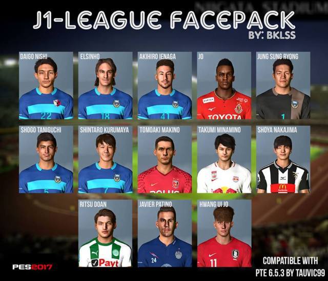 J1 League Facepack Pes 17 Patch Pes New Patch Pro Evolution Soccer