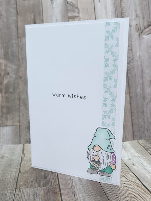 Kindest gnomes stampin up partial die cutting technique cute Christmas card