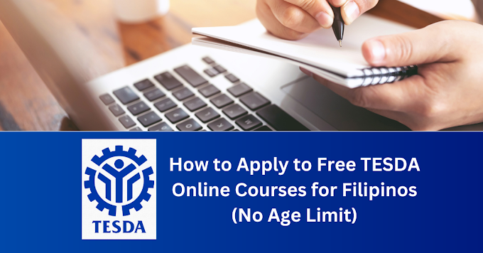 Free TESDA Online Courses for Filipinos (No Age Limit)