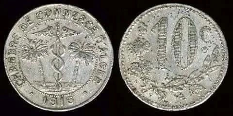عملات نقدية وورقية عشرة فرنك نقدية قديمة 1916