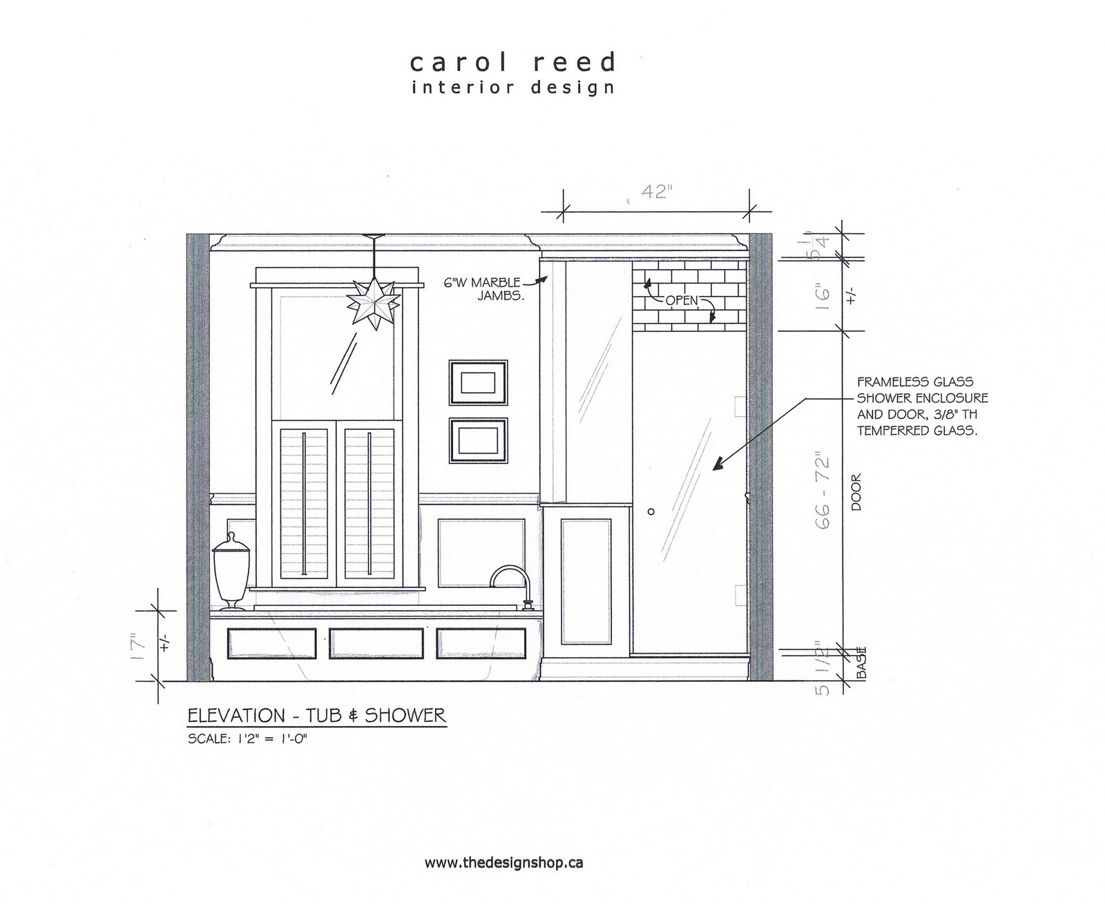 traditional bathroom mirror Before & After: E-Design Bathroom Project