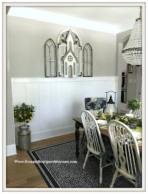 Lemons-Blue and White-Lemon Tree-Late -Summer -Dining- Room- Decor-From My Front Porch To Yours