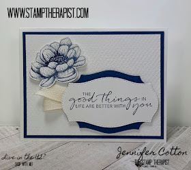 This Tasteful Touches Bundle card uses Stampin' Up!'s 2020-2021 Annual Catalog items!  Check out the blog for details.  #StampTherapist #StampinUp