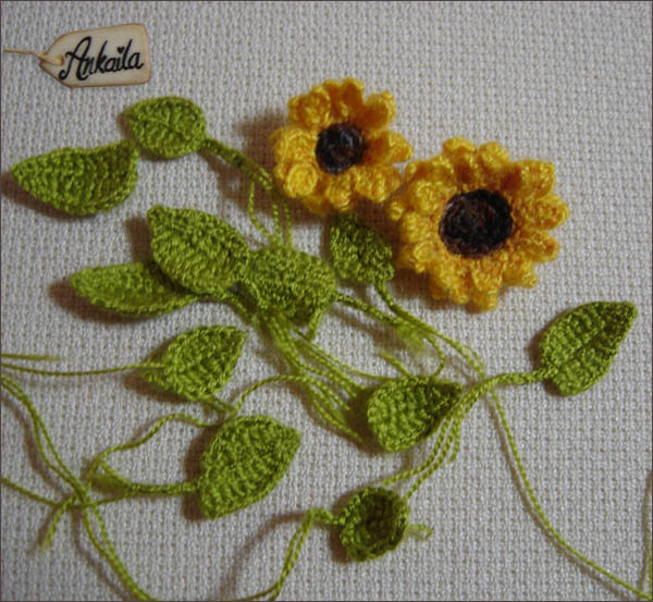 Sunflower Brooch - Step by Step Tutorial