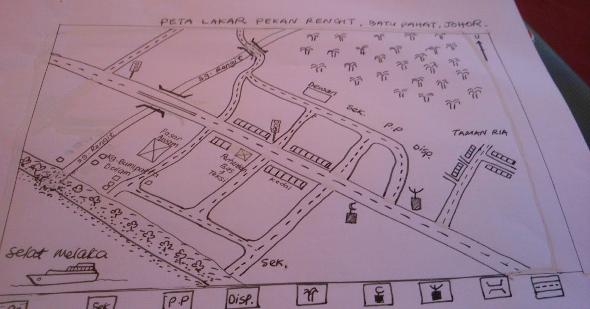 BLOG CIKGU RAZLI RAAIS: Contoh Peta Lakar Pekan Rengit