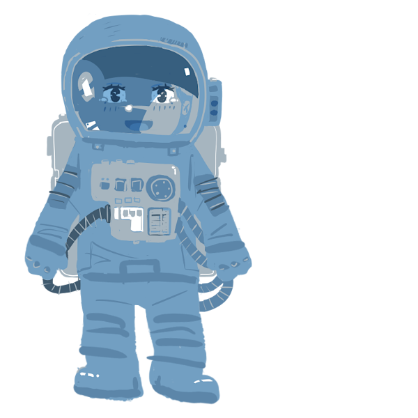 宇宙服を着たオオカミのイラスト セツナワールド 宇宙服を着たオオカミのイラスト セツナワールド