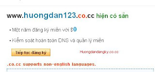 Hướng dẫn cài đặt tên miền Co.cc cho Blogspot