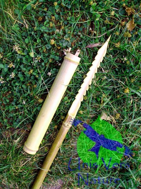 Unis Vers Nature Gourde et harpon en bambou 