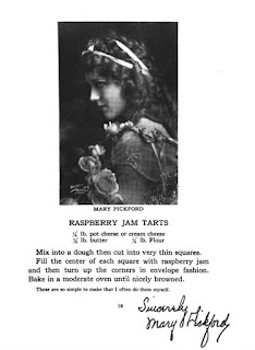 Mary Pickford ribbon raspberry tart recipe