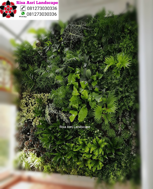 Risa Asri Landscape - Galeri Vertical Garden Tanaman Daun Asli & Palsu Atau Plastik Sintetis Artifisial