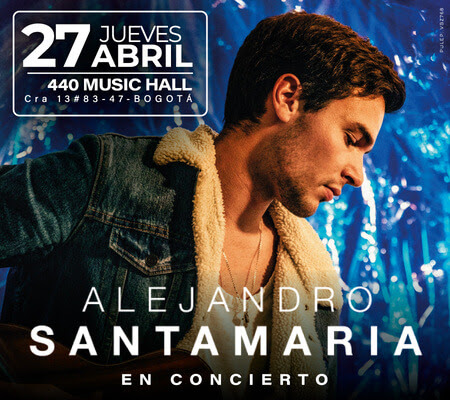 Concierto de ALEJANDRO SANTAMARIA en Bogotá 2023
