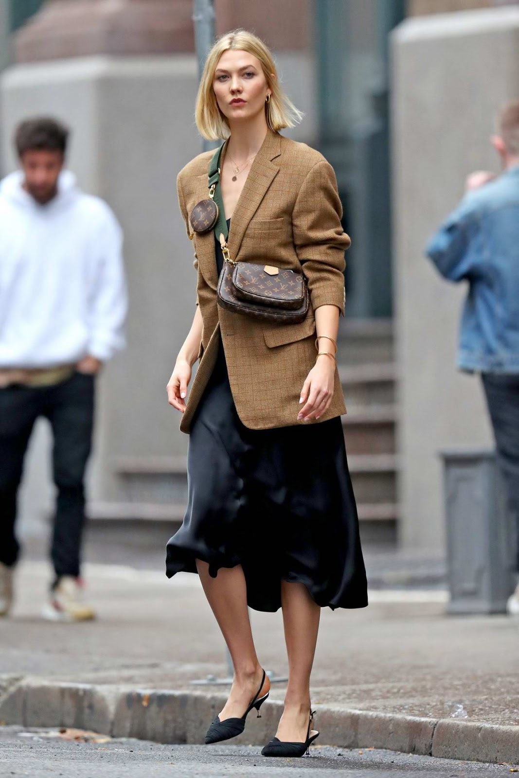 Karlie Kloss high street style fashion in New York City