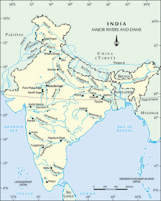 Easiest Trick To Remember Map Of Major Rivers And Dams Of India..class 10th CBSE & NCERT, .Map Of Major Rivers And Dams Of India..class 10th