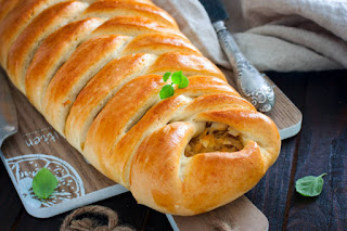 Chicken bread recipe| Make This Easy Braided Chicken Bread With or Without Oven Recipe