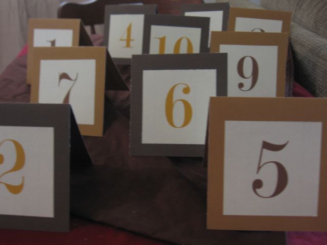  possibilities for our wedding table numbers all of which were fabulous 