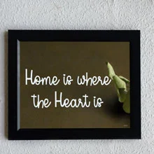 Buy Home is where the heart is Inspirational Wall Frame online and instore In Nigeria