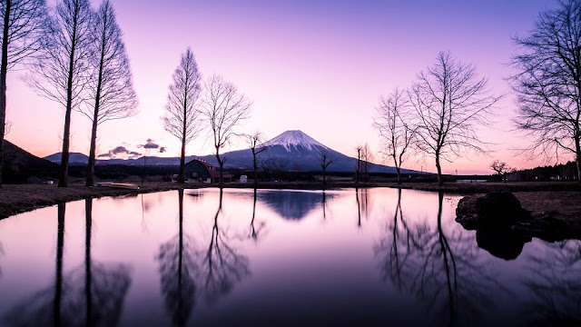 A beleza e serenidade das belas paisagens do Japão