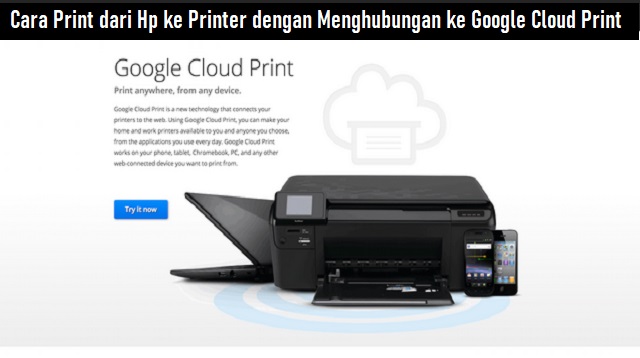 Cara Print dari HP ke Printer