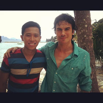 Ian Somerhalder with MJ Felipe El Nido, Palawan