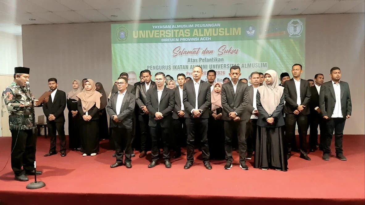 Ilham Akbar, ST Resmi Dilantik Sebagai Ketua Umum Ikatan Alumni Universitas Al-Muslim