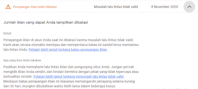 Pembatasan Iklan Google AdSense