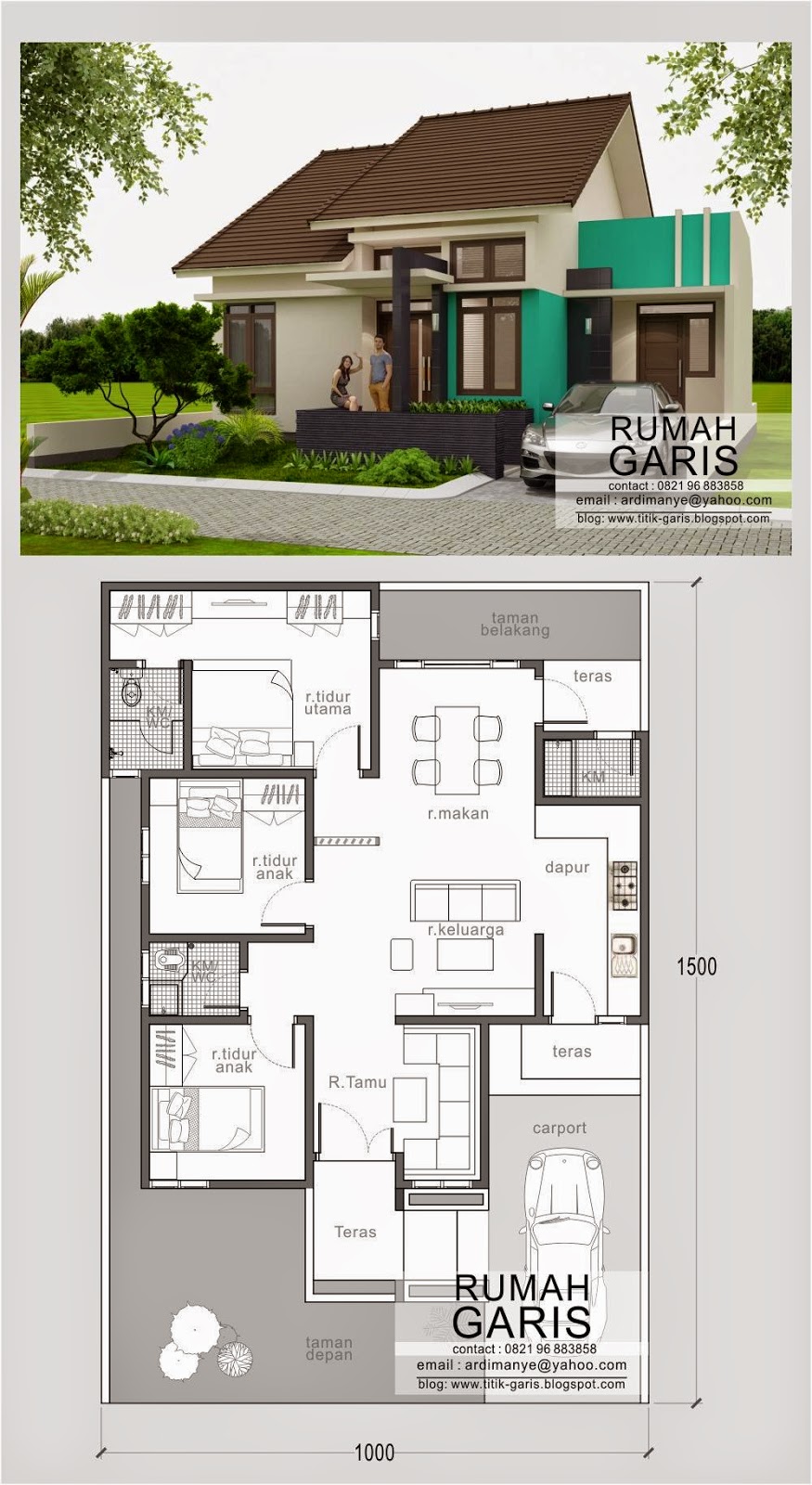 kumpulan gambar denah dan tampak berbagai macam tipe rumah kumpulan gambar denah dan tampak berbagai macam tipe rumah