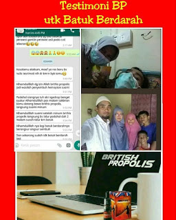 Testimoni British Propolis untuk TB tuberkulosis Paru dan batuk berdarah