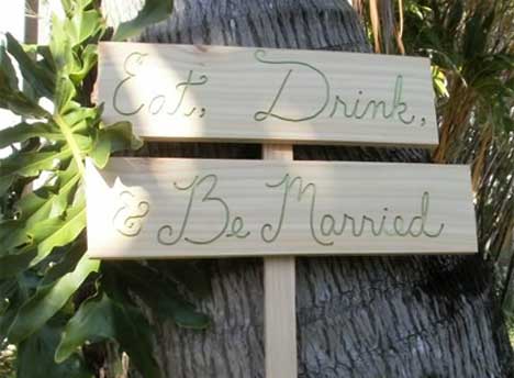 UNIQUE Ideas Wedding Signs