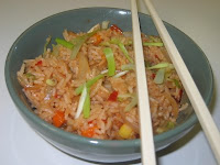 shejwan fried rice, schezwan fried rice