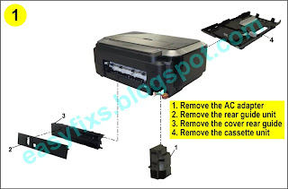 How to disassemble Canon iP3600 series and replace the ink absorber 01