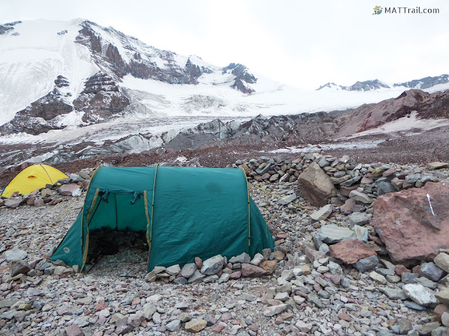 The second camp before night, Kazbek, www.MATTrail.com