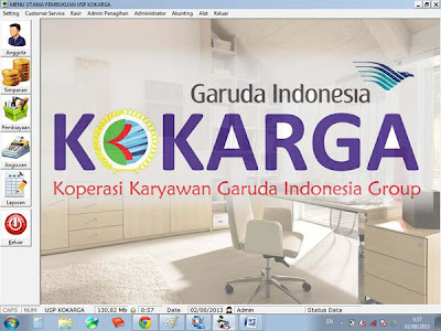 Software Koperasi Karyawan Garuda - MDI Form